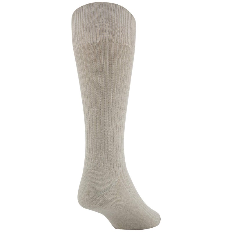 GOLDTOE Men's Stanton Crew Socks, Multipairs, Khaki Marl Assorted, X-Large - Image 4